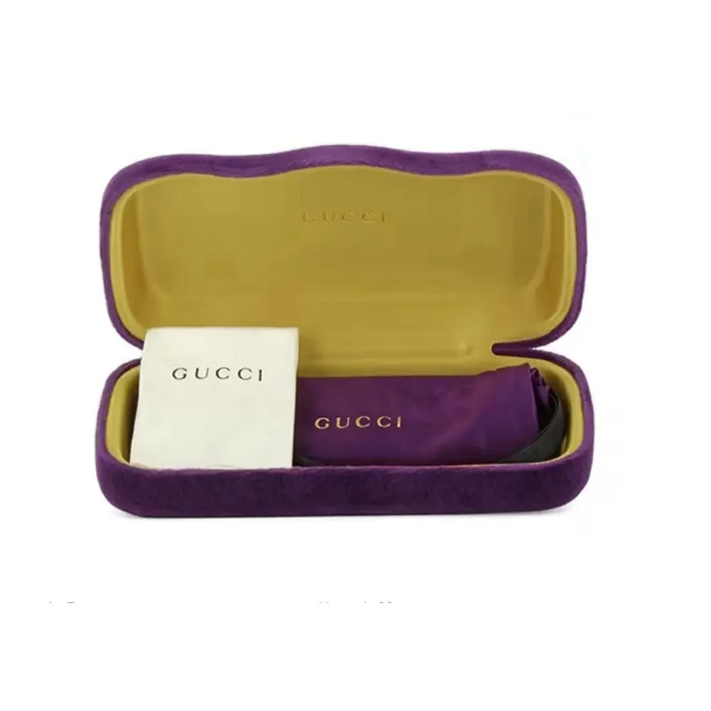 GUCCI Cat Eye Sunglasses Black Narrow Logo Gg1635S Runway Mask Unisex 003 NEW